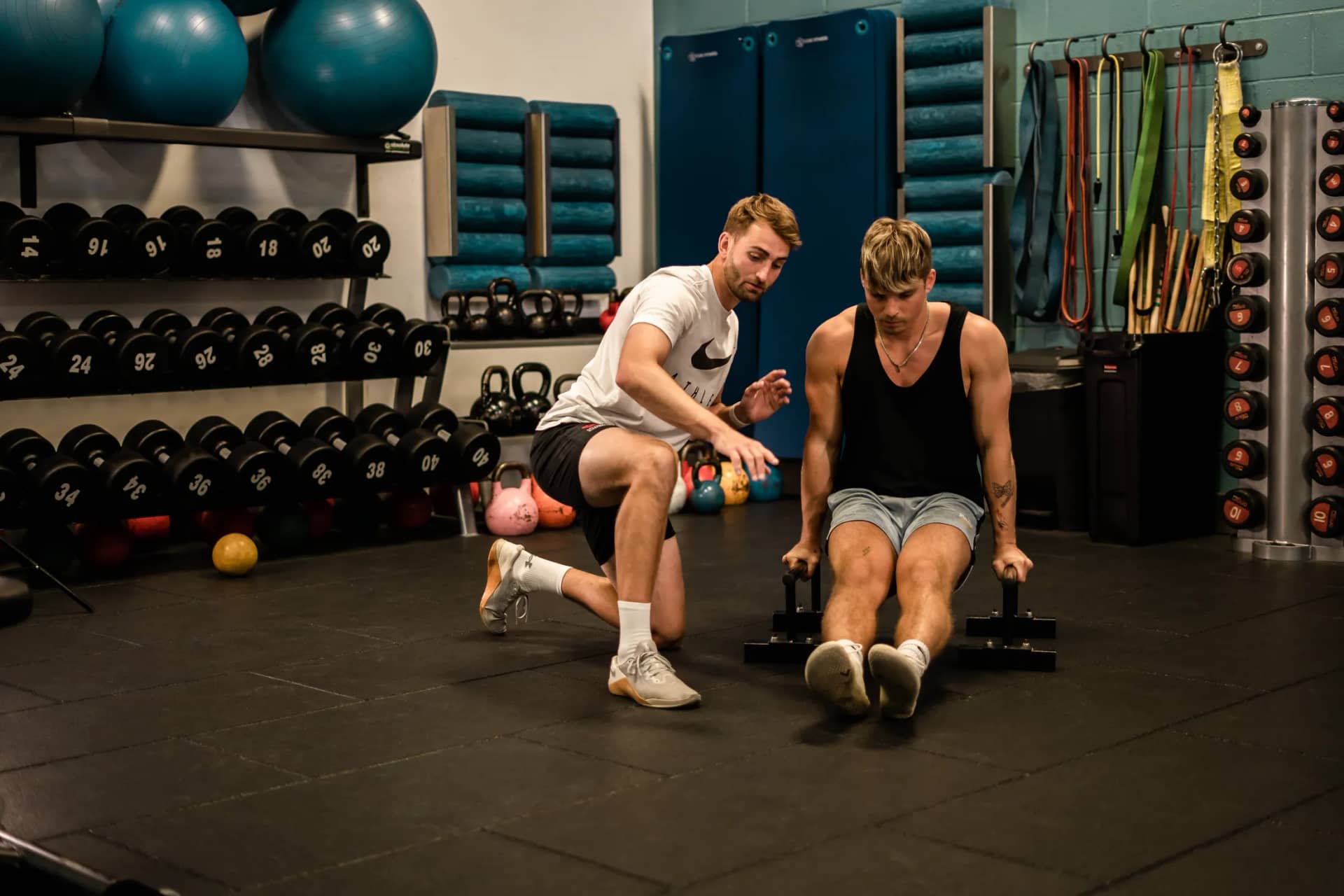 Fitness studio photography
